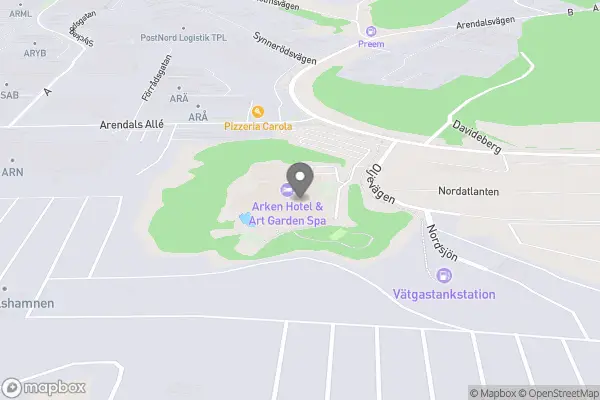 Arken Hotel & Art Garden Spa - Oljevägen 100, 41834 Göteborg, Sverige karta
