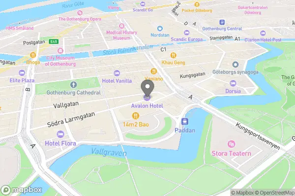 Avalon Hotel - Kungstorget 9, Centrum, 411 17 Göteborg, Sverige karta
