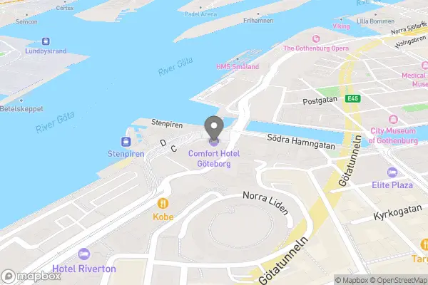 Comfort Hotel Göteborg - Skeppsbroplatsen 1, Centrum, 41121 Göteborg, Sverige karta