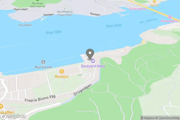 Dockyard Hotel - Byggnad 37, Nya Varvet Skeppet Ärans väg 23, 426 71 Göteborg, Sverige karta