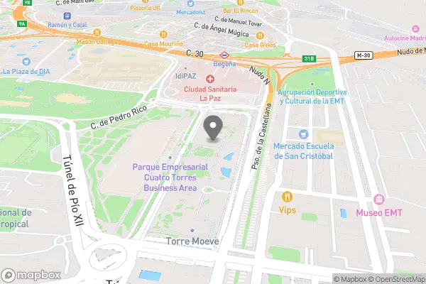 Eurostars Madrid Tower - Castellana, 259B, Fuencarral-El Pardo, 28046 Madrid, Spanien karta