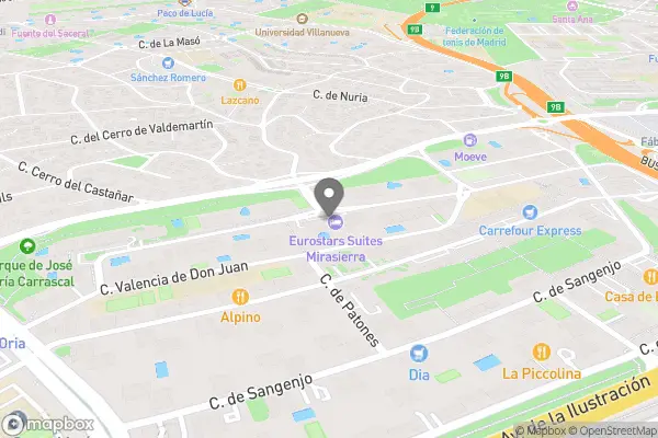 Eurostars Suites Mirasierra - Alfredo Marqueríe, 43, Fuencarral-El Pardo, 28034 Madrid, Spanien karta