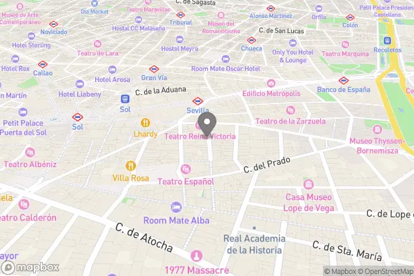 Gran Hotel Inglés - The Leading Hotels of the World - Calle Echegaray 08, Madrids centrum, 28014 Madrid, Spanien karta