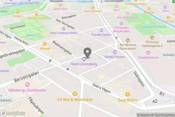 Hotel Lorensberg - Berzeliigatan 15, Centrum, 412 53 Göteborg, Sverige karta