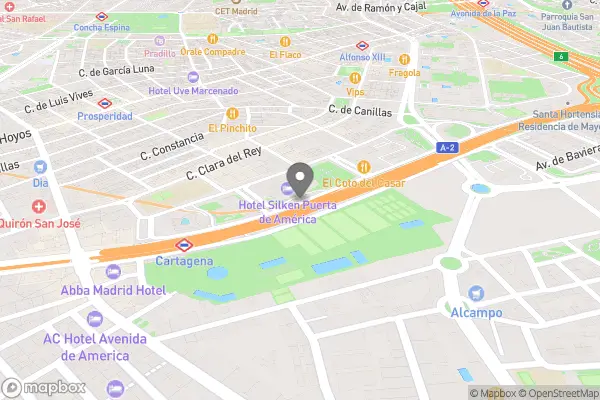 Hotel Puerta America - Avenida América, 41, Chamartín, 28002 Madrid, Spanien karta