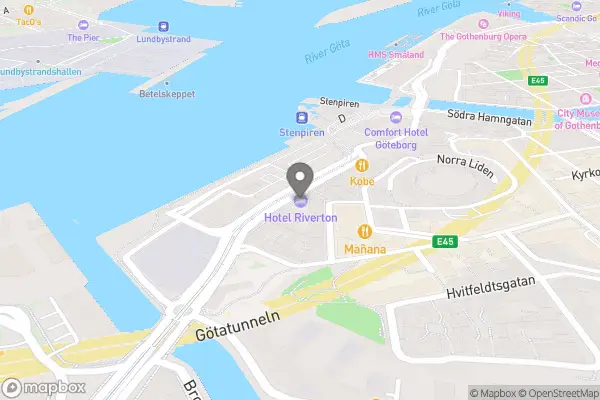 Hotel Riverton - Stora Badhusgatan 26, Centrum, 411 21 Göteborg, Sverige karta