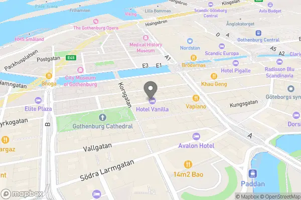 Hotel Vanilla - Kyrkogatan 38, Centrum, 41115 Göteborg, Sverige karta