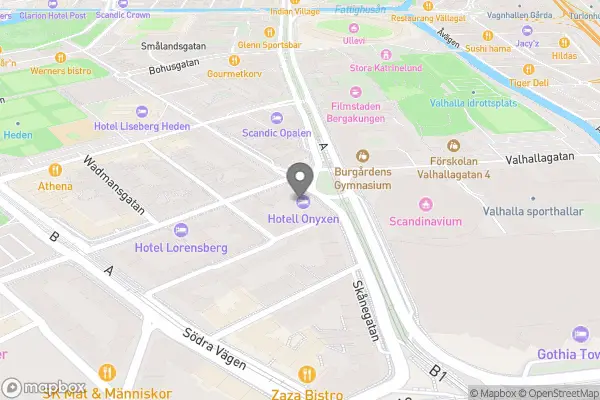 Hotell Onyxen - Sten Sturegatan 23, Centrum, 412 52 Göteborg, Sverige karta