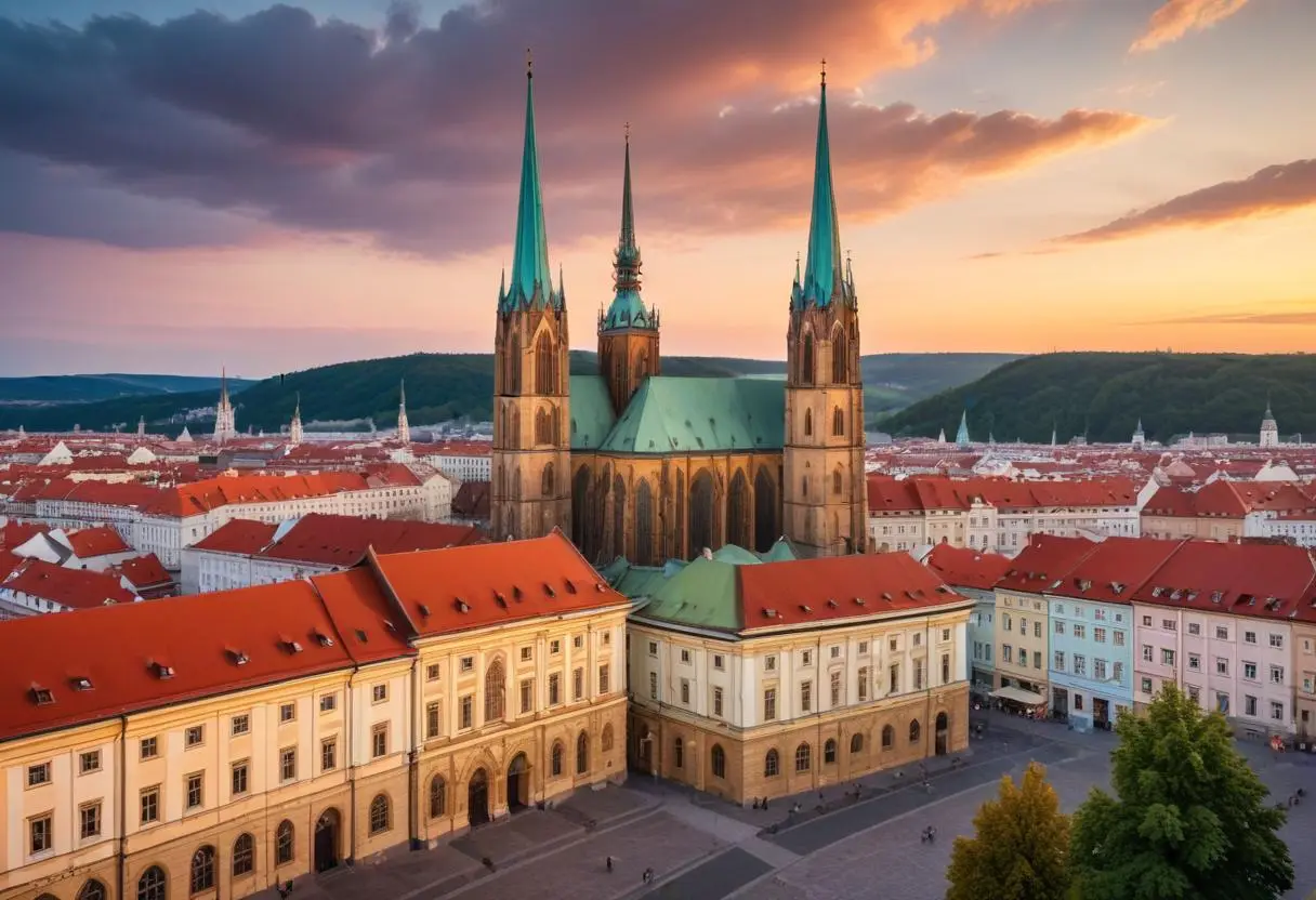 Instagramvänliga platser i Brno för perfekta bilder illustration