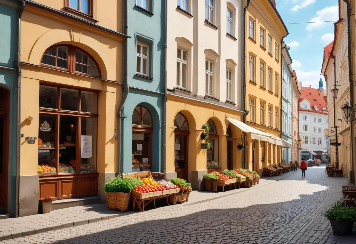 Matbutiker i Brno illustration