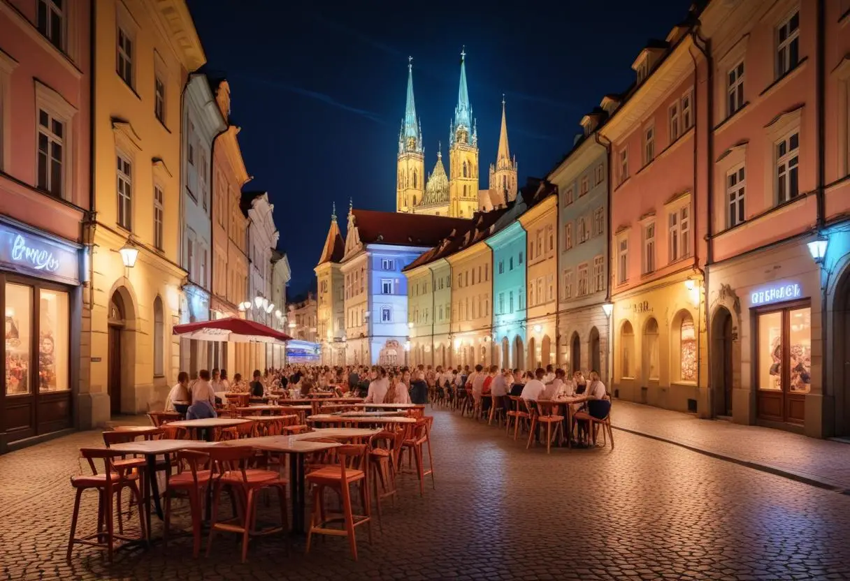 Nattliv i Brno illustration
