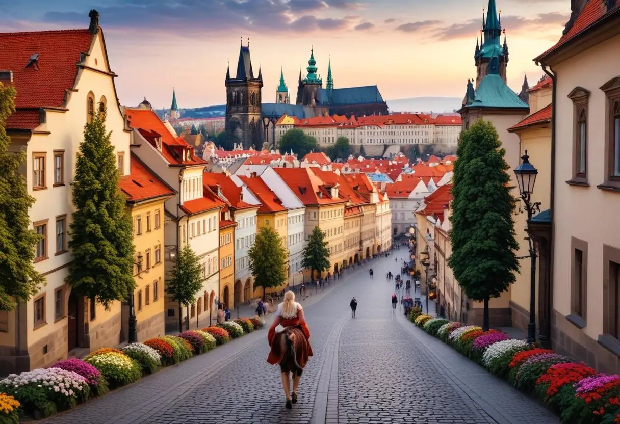Familjeaktiviteter i Prag illustration