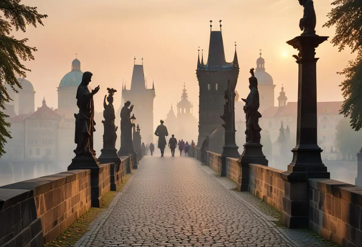 Instagramvänliga platser i Prag illustration