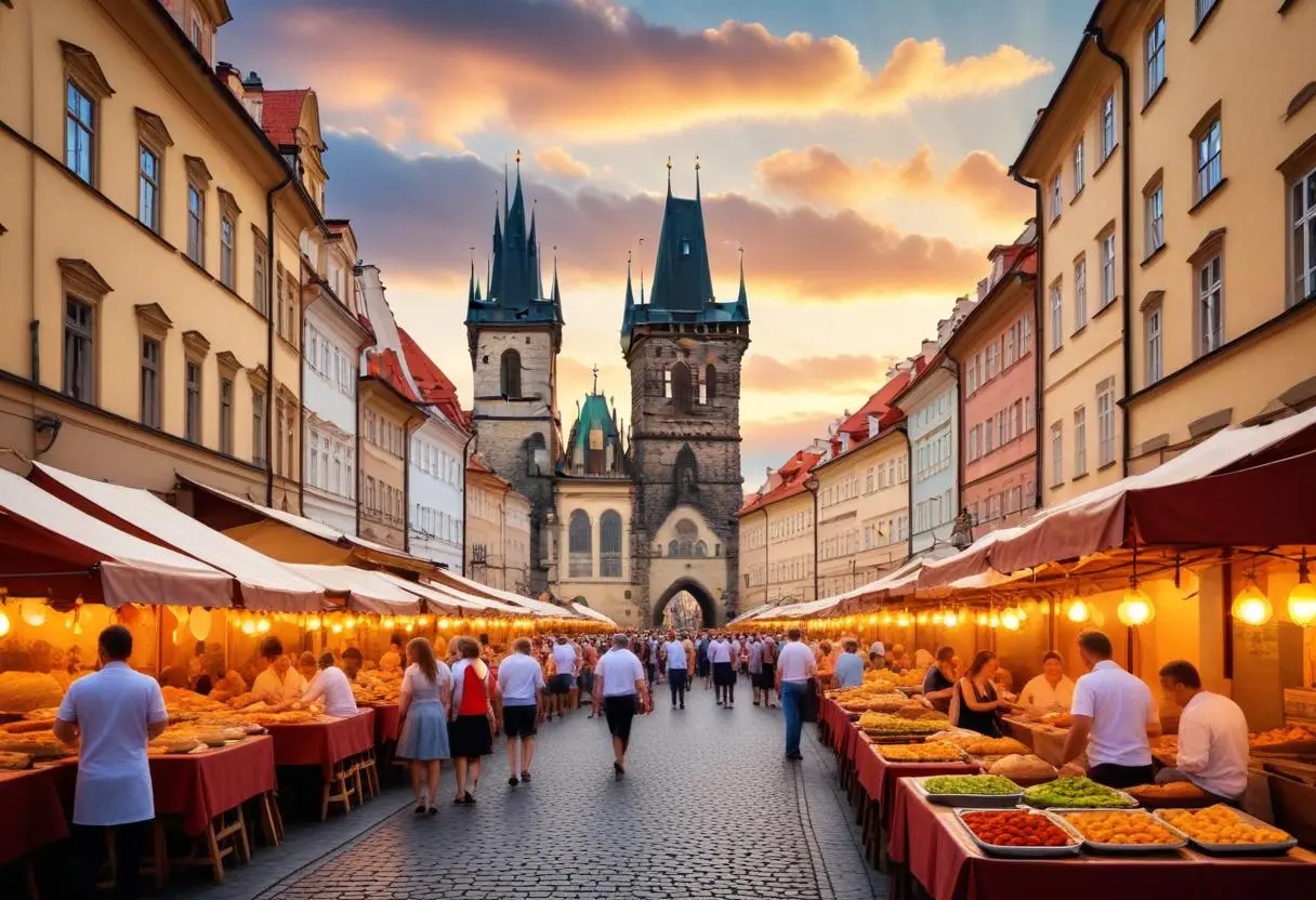 Restauranger Prag – en härlig guide till Prag i Tjeckien illustration