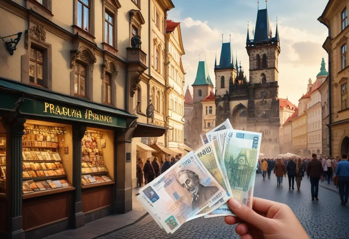 Valuta och uttagsautomater i Prag, Tjeckien – en snabb guide illustration