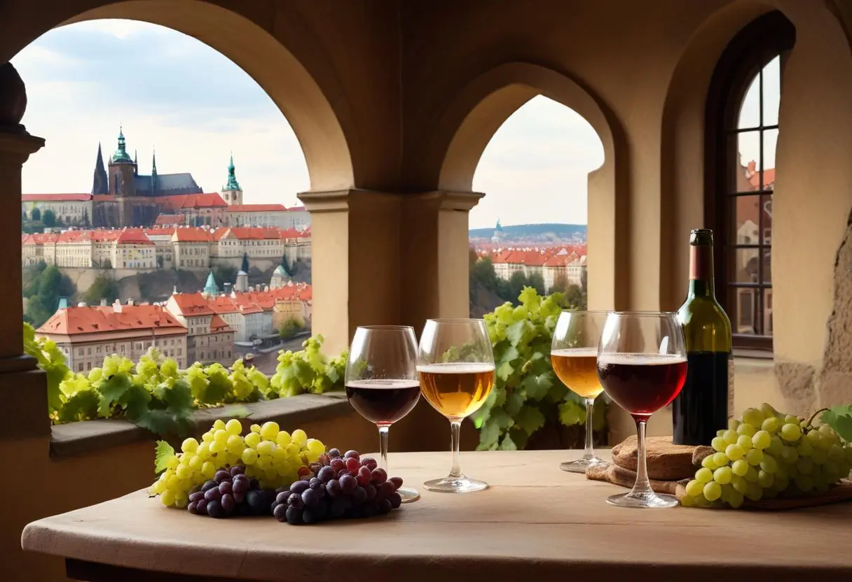 Upptäck vin- och ölprovningar i Prag illustration