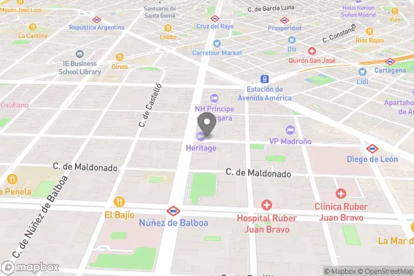 Relais & Châteaux Heritage Hotel - Calle de Diego de León, 43, Salamanca, 28006 Madrid, Spanien karta
