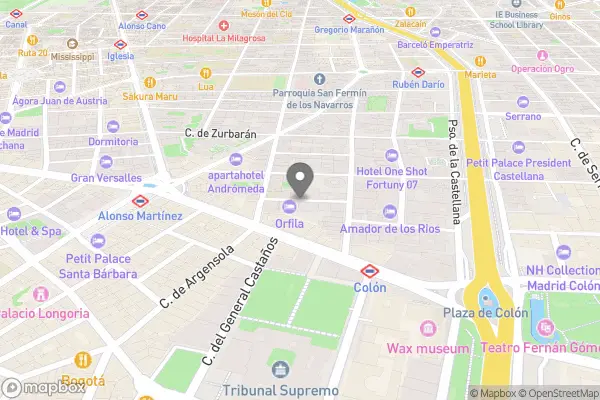 Relais & Châteaux Hotel Orfila - Orfila, 6, Chamberi, 28010 Madrid, Spanien karta