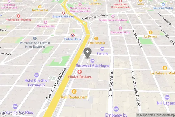 Rosewood Villa Magna - Paseo de la Castellana, 22, Salamanca, 28046 Madrid, Spanien karta