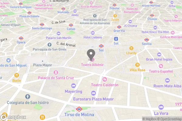 UMusic Hotel Madrid - Calle de la Paz, 11, Madrids centrum, 28012 Madrid, Spanien karta